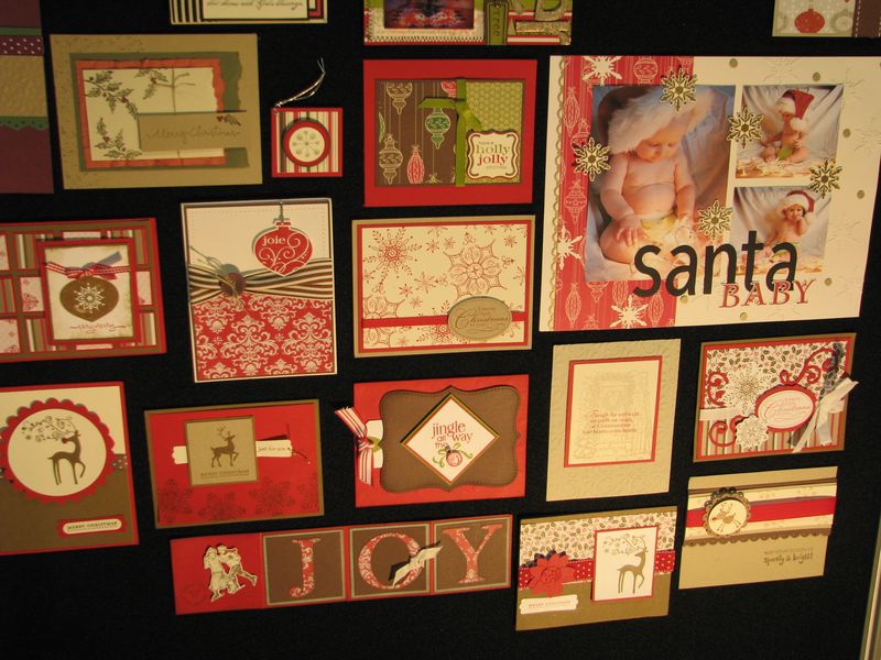 Christmas Baby Scrapbook Page