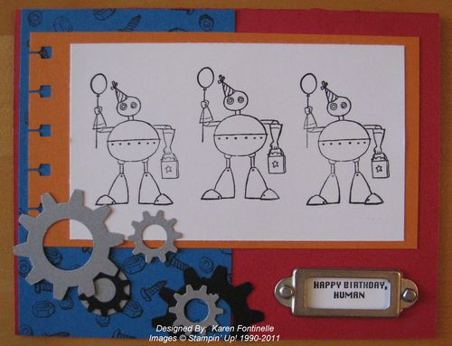 Robot Birthday Card