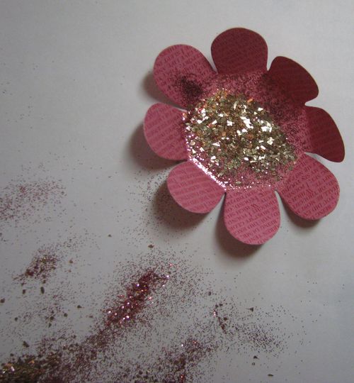 Flower Glitter Holder