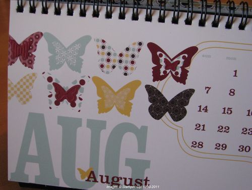 Adding die-cut butterflies to MDS Calendar