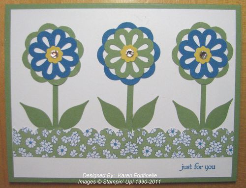 Blossom Bouquet Triple Layer Punch Flowers