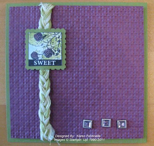 Pretty Postage Sweet Card