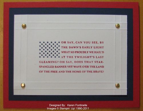 Veteran's Day Land of the Free Card