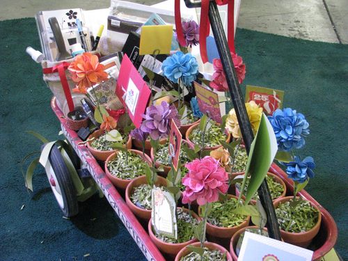 Wagon full of Stampin' Up! Flowers