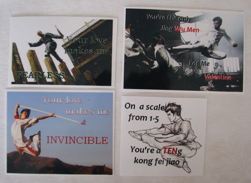 Wushu Valentine Cards