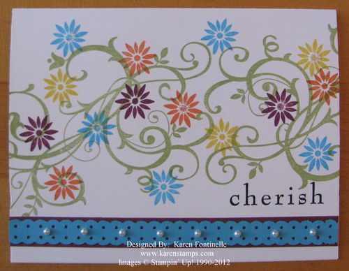 Baroque Motifs Color Coach Card