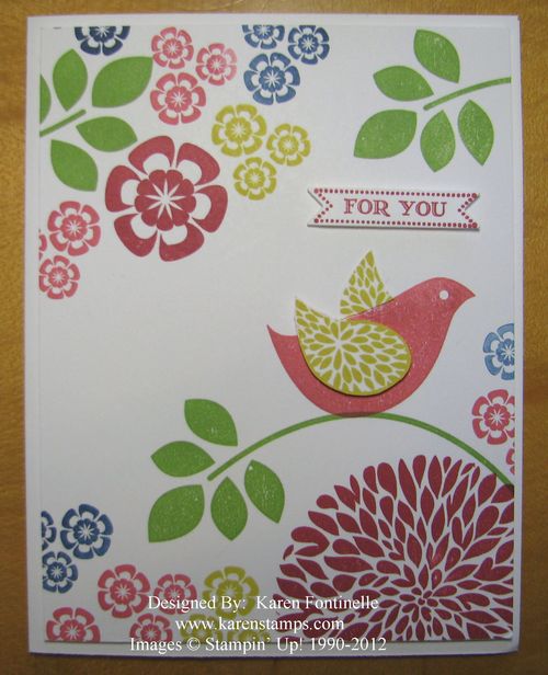 Betsy's Blossoms New In Colors Card