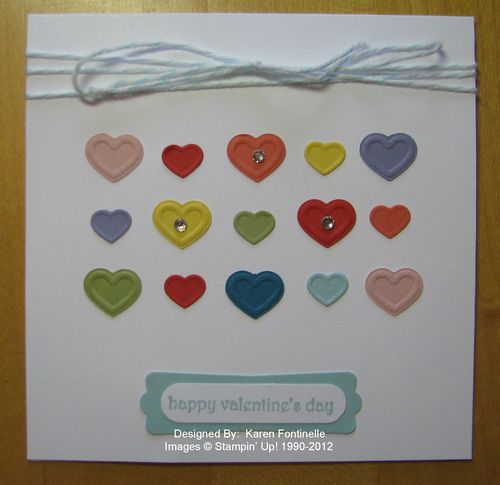 Fashionable Hearts Card