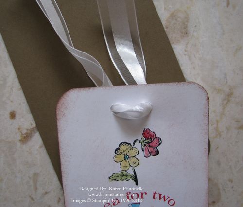 Tea Tag Bow Front
