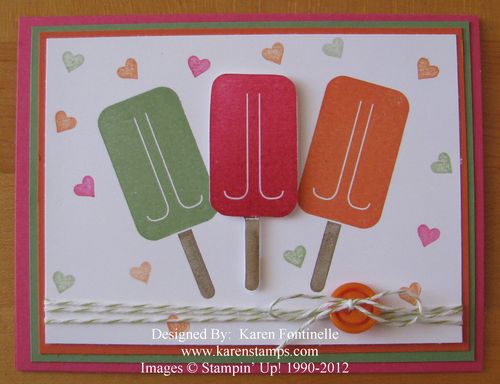 Mouthwatering Popsicle First Day of Summer Card