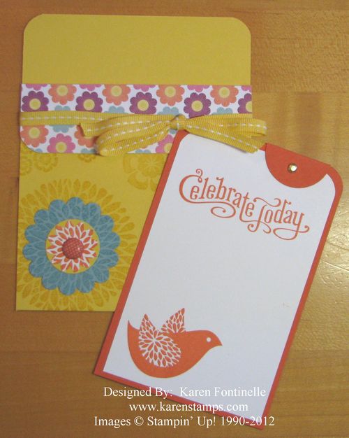 Betsy's Blossoms Pocket Card and Insert