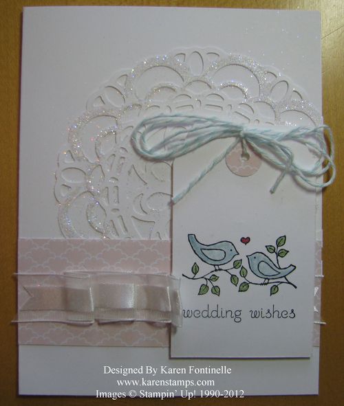Easy Events Wedding Doily Card