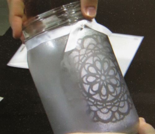 Doily Mason Jar