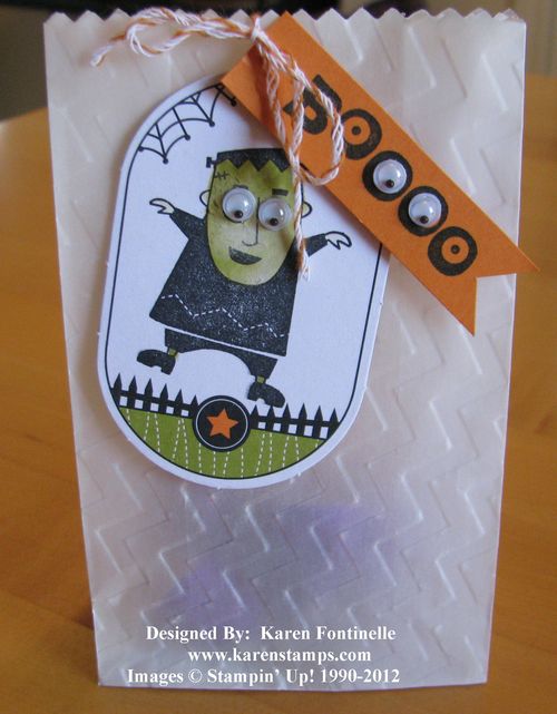 Ghoulish Googlies Frankenstein Halloween Treat Bags