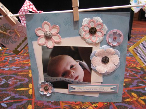 Loving Thoughts and Mixed Bunch Baby Scrapbook Page