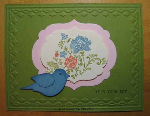 Fresh Vintage Bird Card
