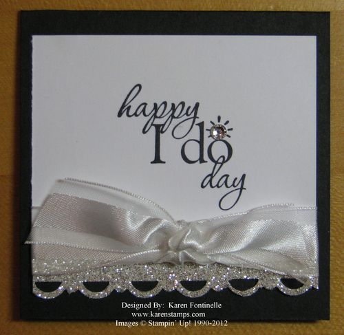 Wedding Gift Card 3x3 Happy I Do Day