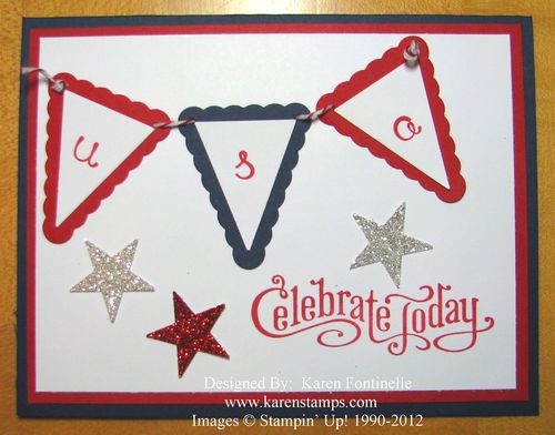 Patriotic 4th of July Card