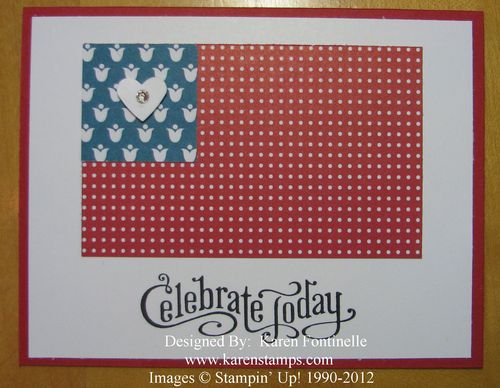 4th of July Flag Card