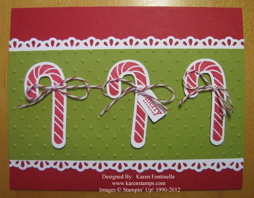 Scentsational Season Candy Canes Christmas Card