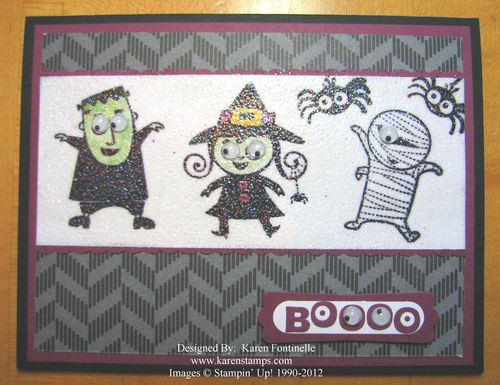 Googly Ghouls Sparkly Halloween Card