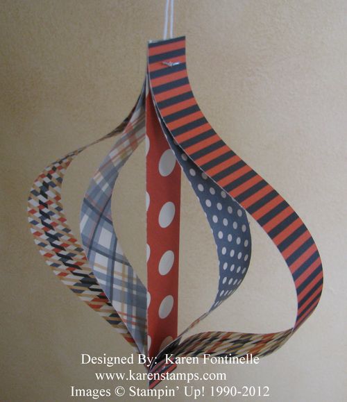 Paper Strip Halloween Ornament