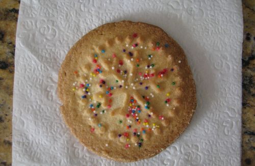 Sweet Pressed Cookie Stamp with Sprinkles