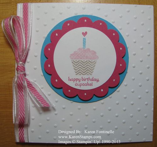 Patterned Occasions Birthday Cupcake Card