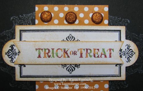 Halloween Layered Labels on Card