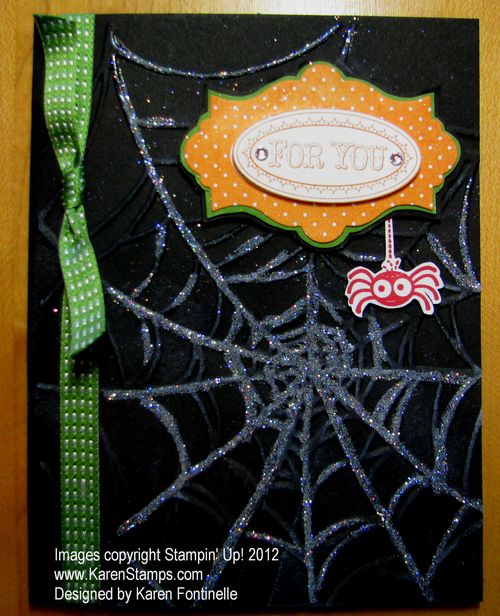 Halloween Card Spider Web