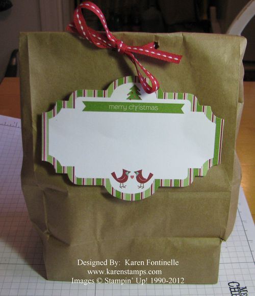 Quick Christmas Gift Bag