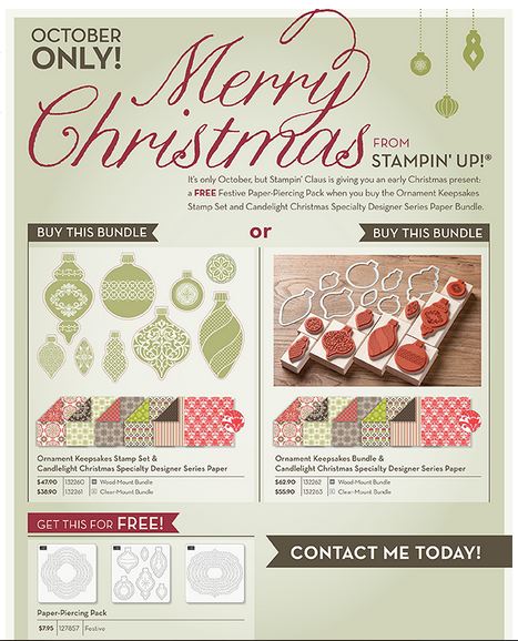 Festive Paper-Piercing Pack October Promotion