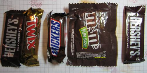 Candy Bars for Halloween