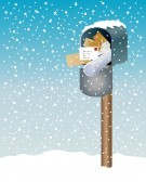 Winter Mail Box