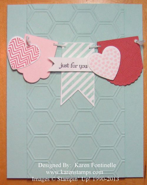 Hearts a Flutter Just for You Card