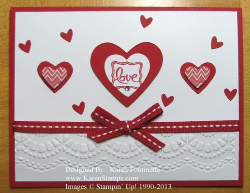 Embossed Valentine Card