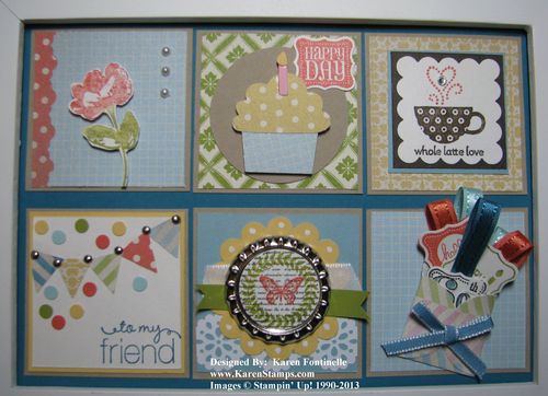 Framed Birthday Collage for a Friend Close-up