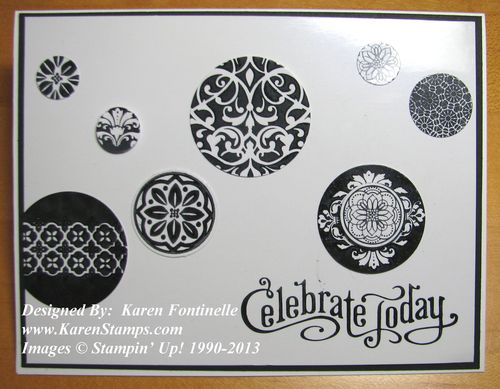 Easy Black and White Card to Make